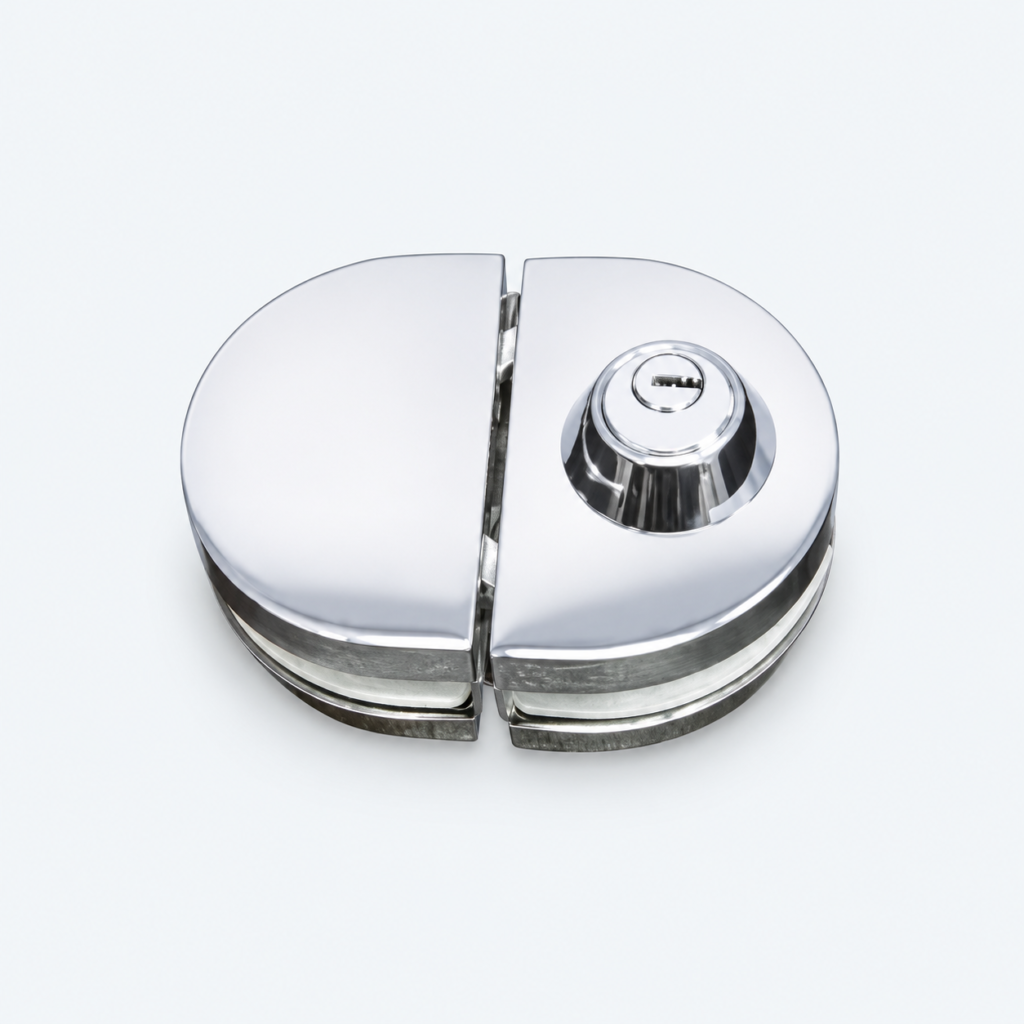 Round glass connector fitting
